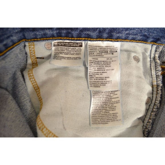 Levi's 550 Men's 56x30 Medium Wash Relaxed Fit Tapered Leg Denim Jeans - Picture 11 of 13